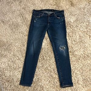 AG denim. Super skinny Legging Ankle. Size 30R.